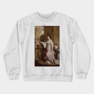 Lady Sarah Bunbury Sacrificing to the Graces by Joshua Reynolds Crewneck Sweatshirt